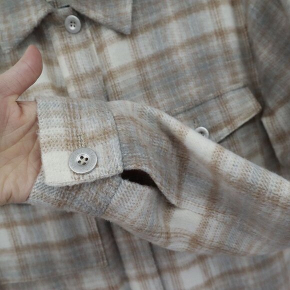 Jessica Simpson Romi Shirt Jacket Womens XL Gray Preppy Rugged Outdoorsy Western - Picture 5 of 16